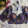Tew Heavy Pure Crepe Heavy Embroidery Work Blouses Wholesale In India